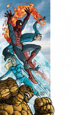 Book cover for Spiderman Fantastic Four