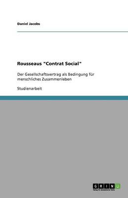 Book cover for Rousseaus "Contrat Social"