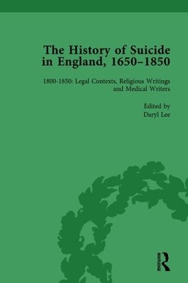 Book cover for The History of Suicide in England, 1650-1850, Part II vol 7