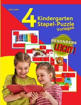 Cover of 4 Kindergarten Stapel-Puzzle-Vorlagen