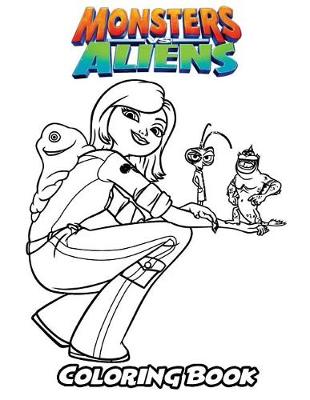 Book cover for Monsters vs Aliens Coloring Book