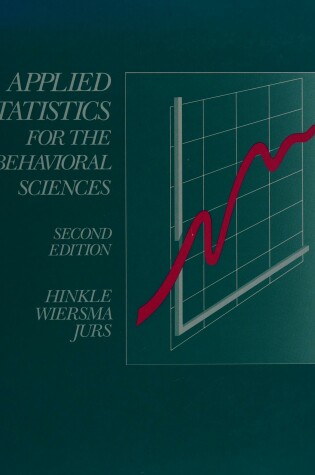 Cover of Applied Statistics for the Behavioural Sciences