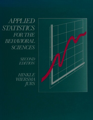 Book cover for Applied Statistics for the Behavioural Sciences