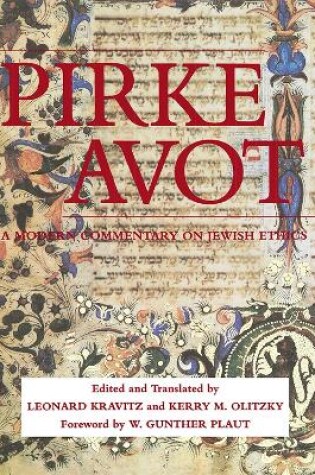 Cover of Pirke Avot: A Modern Commentary on Jewish Ethics