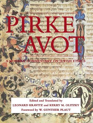 Book cover for Pirke Avot: A Modern Commentary on Jewish Ethics