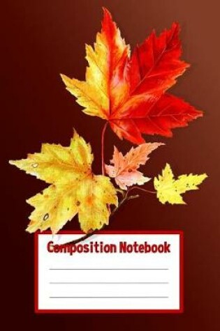 Cover of Composition Notebook Maple Leaf Branch