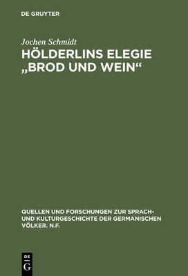 Book cover for Hï¿½lderlins Elegie 'brod Und Wein'