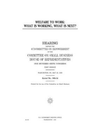 Cover of Welfare to work