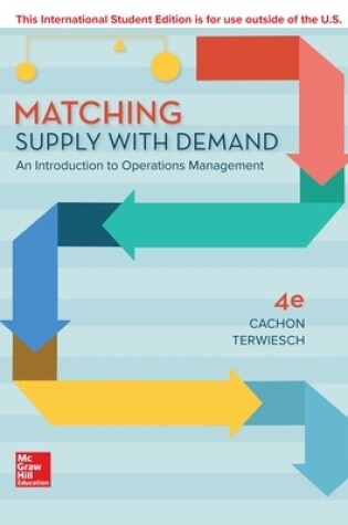 Cover of ISE Matching Supply with Demand: An Introduction to Operations Management