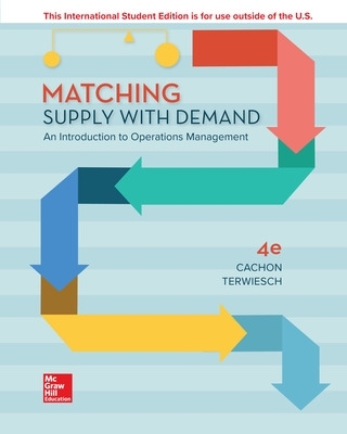 Book cover for ISE Matching Supply with Demand: An Introduction to Operations Management