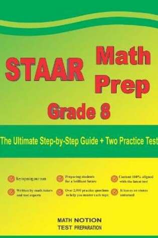 Cover of STAAR Math Prep Grade 8