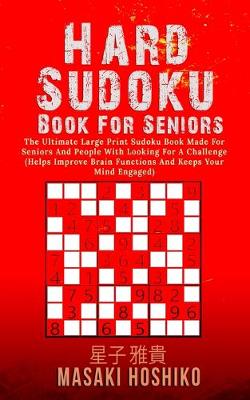 Book cover for Hard Sudoku Book For Seniors