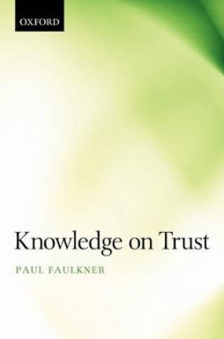 Cover of Knowledge on Trust