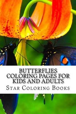 Book cover for Butterflies Coloring Pages for Kids and Adults