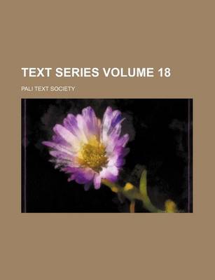 Book cover for Text Series Volume 18