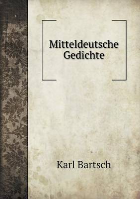 Book cover for Mitteldeutsche Gedichte