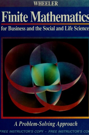 Cover of Finite Mathematics for Business and the Social and Life Sciences