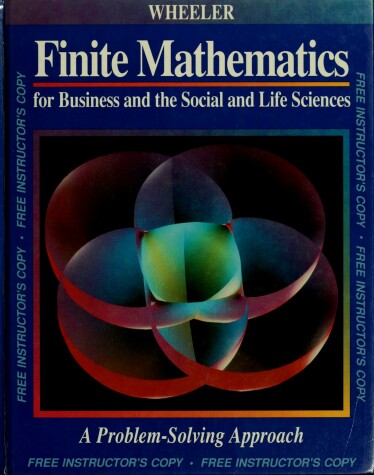 Book cover for Finite Mathematics for Business and the Social and Life Sciences