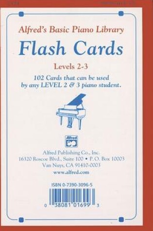 Cover of Alfred's Basic Piano Library Flash Cards 2-3