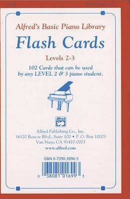 Book cover for Alfred's Basic Piano Library Flash Cards 2-3