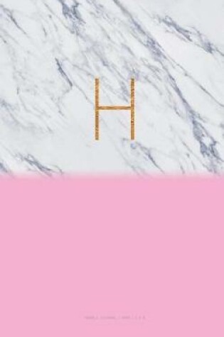 Cover of H - Marble Journal Pink 5 X 8