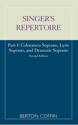 Book cover for The Singer's Repertoire, Part I