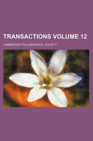 Cover of Transactions Volume 12