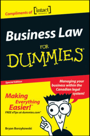 Cover of Intact Business Law for Dummies (Custom)