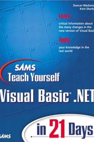Cover of Sams Teach Yourself Visual Basic.Net in 21 Days