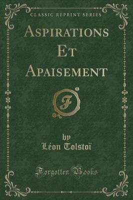 Book cover for Aspirations Et Apaisement (Classic Reprint)