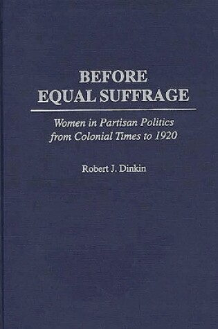 Cover of Before Equal Suffrage