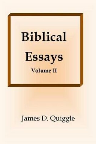 Cover of Biblical Essays II