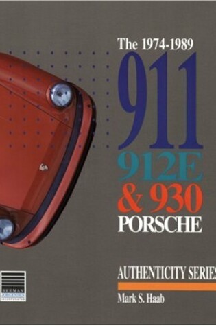 Cover of 1974-1989 911, 912e and 930 Porsche