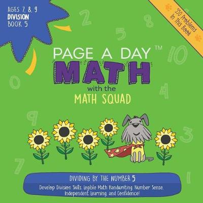 Book cover for Page a Day Math Division Book 5