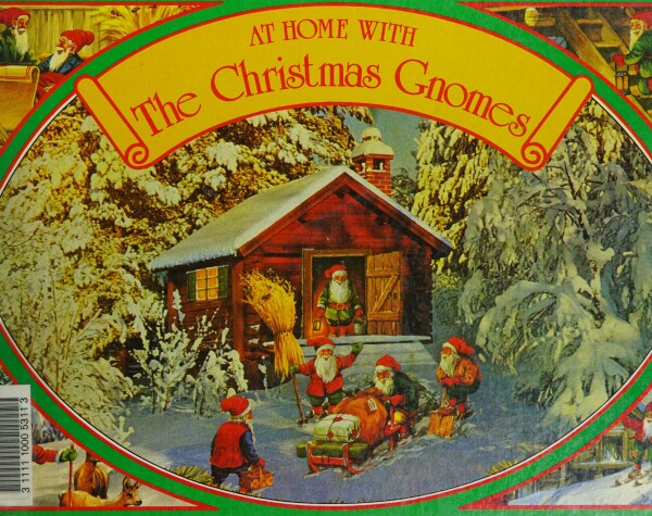 Book cover for At Home with Christmas Gnomes