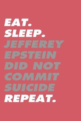 Book cover for Eat. Sleep. Jefferey Epstein Didn't Commit Suicide Repeat. Notebook and Journal ( 6*9 120 pages )
