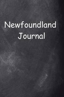 Book cover for Newfoundland Journal Chalkboard Design