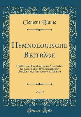 Book cover for Hymnologische Beitrage, Vol. 2