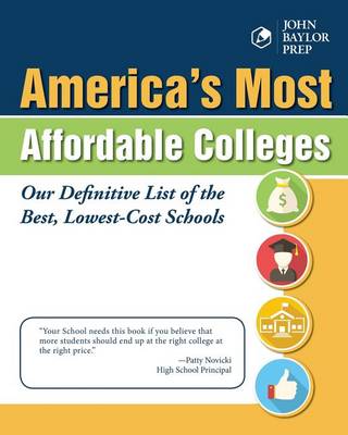 Book cover for America's Most Affordable Colleges