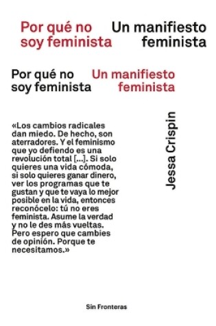 Cover of Por Qué No Soy Feminista