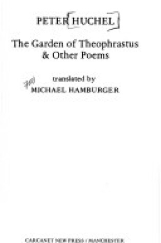 Cover of Garden of Theophrastus