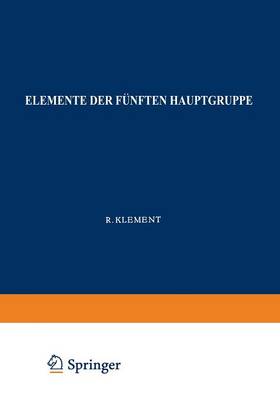 Cover of Elemente der Fünften Hauptgruppe