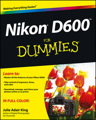 Book cover for Nikon D600 For Dummies