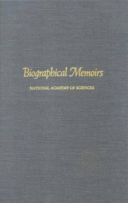 Book cover for National Academy of Sciences, V.60. Biographical Memoirs.