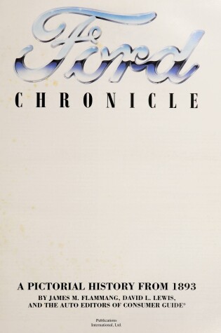 Cover of Ford Chronicle