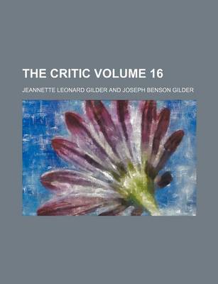 Book cover for The Critic Volume 16