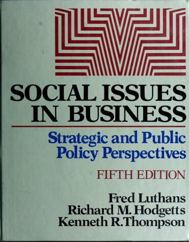 Book cover for Social Issues in Business