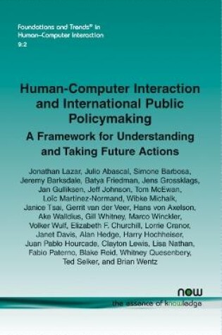 Cover of Human-Computer Interaction and International Public Policymaking