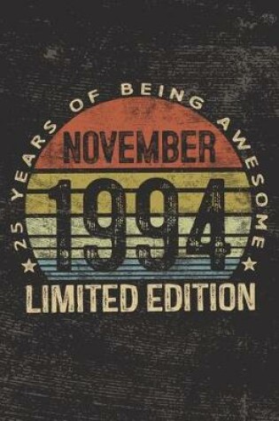 Cover of November 1994 Limited Edition 25 Years of Being Awesome