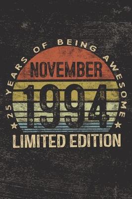 Book cover for November 1994 Limited Edition 25 Years of Being Awesome